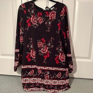 Love Riche Brand | Floral Long sleeve Dress Comfy & Lightweight with Pockets